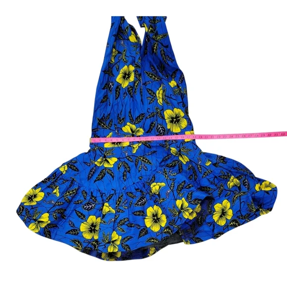 Blue/Yellow Infinity Mini Dress - Picture 10 of 15